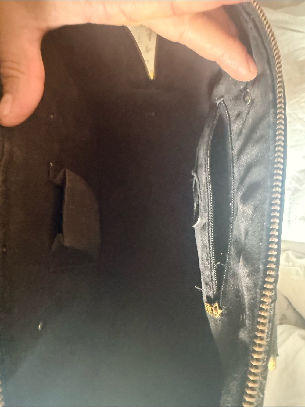 Louis Vuitton Black Vernis Alma Satchel with Gold Hardware READ PLEASE NO RETURN - Picture 9 of 14